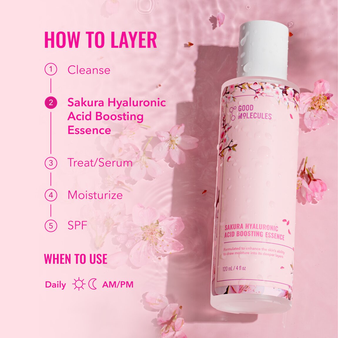 Sakura Hyaluronic Acid Boosting Essence W3