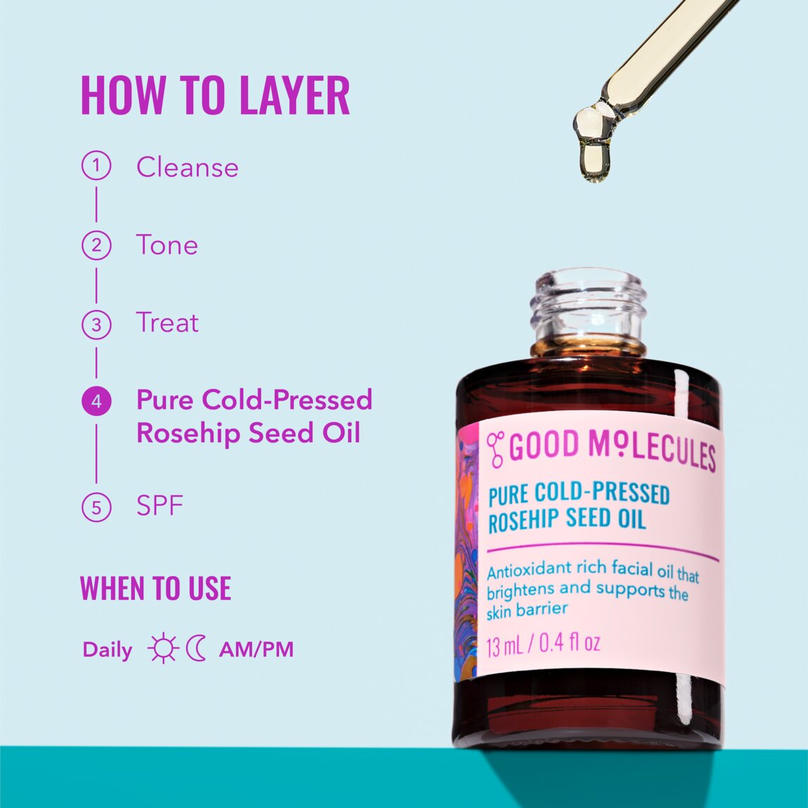 Pure Cold-Pressed Rosehip Seed Oil N6